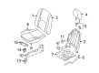 2005 Ford Escape Seat Cushion Diagram - 5L8Z-7864810-AA