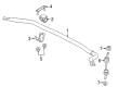 2022 Ford F-150 Sway Bar Bushing Diagram - ML3Z-5484-E
