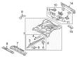 2007 Mercury Mariner Floor Pan Diagram - AL8Z-7811215-A