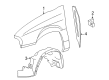 Mercury Monterey Fender Diagram - 6F2Z-16006-AA