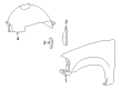 2005 Lincoln Navigator Fender Diagram - 2L7Z-16006-AA
