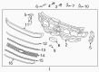 Ford Expedition Grille Diagram - JL1Z-8200-PC