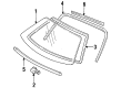 1994 Ford Aspire Weather Strip Diagram - F4BZ6103110A