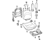 2002 Ford Crown Victoria Seat Cushion Diagram - XW7Z54632A22AA