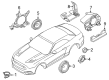 2022 Ford Mustang Car Speakers Diagram - KR3Z-18808-CB