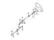 1997 Ford Explorer Steering Shaft Diagram - F77Z-3B676-EA