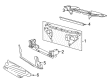 2004 Lincoln LS Air Deflector Diagram - XW4Z-8349-BA