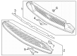 Ford Grille Diagram - GR3Z-8200-AC