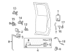 Ford Excursion Rear Passenger Door Handle Latch Diagram - 6C3Z-2626413-A