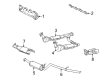 Lincoln Navigator Catalytic Converter Diagram - 2L3Z-5E212-GA