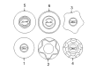 1998 Ford Explorer Wheel Cover Diagram - F67Z-1130-HA