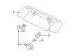 Ford Mustang License Plate Diagram - F6ZZ17B390AA