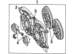 1997 Lincoln Continental Engine Cooling Fan Diagram - YF3Z-8C607-AA