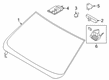 2023 Ford Ranger Windshield Diagram - KB3Z-2103100-A