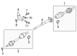 Lincoln MKS Axle Shaft Diagram - DG1Z-3B437-F