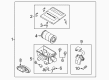 Mercury Air Filter Box Diagram - AL8Z-9600-A