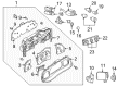 Mercury HVAC Control Module Diagram - 1L5Z-19980-AB