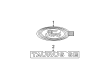 Ford Taurus Emblem Diagram - YF1Z-7442528-DA