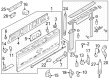 Ford F-150 Lightning Tailgate Latch Diagram - ML3Z-9943150-C