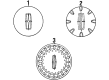 2002 Lincoln Town Car Wheel Cover Diagram - YW1Z-1130-DA