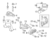 Lincoln Engine Mount Diagram - 9E5Z-6038-E