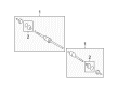 Mercury Montego Axle Shaft Diagram - 5F9Z-3B436-BA