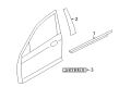 2006 Lincoln Zephyr Weather Strip Diagram - 7H6Z-5421453-A