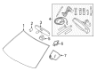 Mercury Grand Marquis Car Mirror Diagram - F6AZ-17700-A