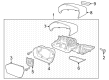 2023 Ford Police Interceptor Utility Car Mirror Diagram - LB5Z-17683-UA