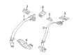 2012 Lincoln MKZ Seat Belt Diagram - BE5Z-54611B09-AD
