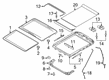 Lincoln Navigator Sunroof Diagram - ML3Z-16500A18-B