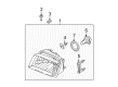Mercury Grand Marquis Headlight Diagram - 9W3Z-13008-B