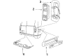 Ford E-350 Econoline Side Marker Light Diagram - D3TZ-15A201-A