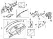 2010 Ford Taurus Steering Column Cover Diagram - AG1Z-5404459-AB