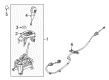 Mercury Shift Knob Diagram - 9E5Z-7213-AA