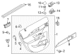 2012 Lincoln MKX Weather Strip Diagram - 7T4Z-7825860-A