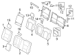 Ford F-150 Lightning Armrest Diagram - ML3Z-1667112-AF