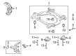 Mercury Front Cross-Member Diagram - 9G1Z-5C145-B