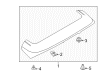 Ford Focus Spoiler Diagram - CM5Z-5844210-AA