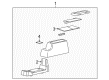 Mercury Monterey Center Console Base Diagram - 3F2Z-17045A36-CAE