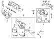 2014 Ford Flex Muffler Hanger Straps Diagram - DA8Z-5A204-A