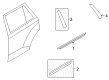 Ford Door Moldings Diagram - 7T4Z-78255A34-AA