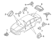Lincoln Car Speakers Diagram - GD9Z-18808-H