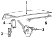 1994 Mercury Topaz Weather Strip Diagram - FO3Z5443720A