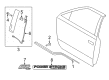 Ford F-250 Super Duty Door Moldings Diagram - HC3Z-2520555-BC