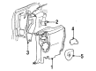 1999 Ford Mustang Car Speakers Diagram - F4ZZ-18808-J