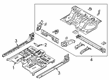 Ford Ranger Rear Crossmember Diagram - KB3Z-2610020-A