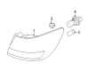 Lincoln Tail Light Diagram - 9H6Z-13404-A