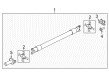 2022 Ford Expedition Slip Yoke Diagram - JL1Z-4841-A