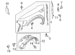Ford F-150 Fender Diagram - AL3Z-16006-A